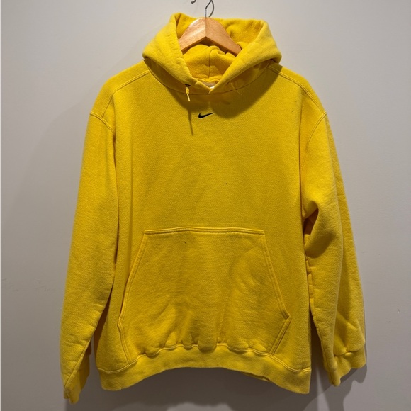vintage yellow nike hoodie